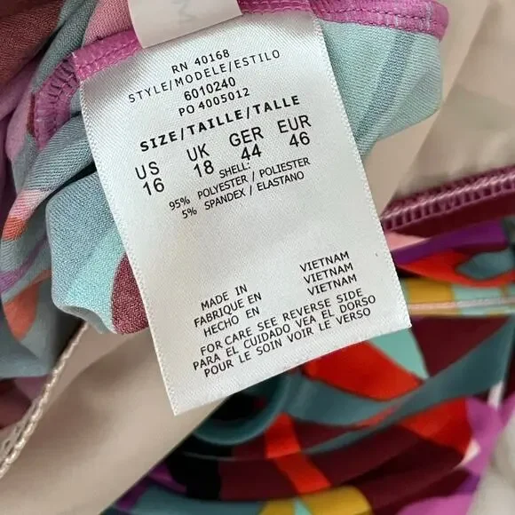 Magicsuit Women's Palm Springs Multi Alex Underwire Bra Tankini Top Multi 16 - Picture 9 of 9